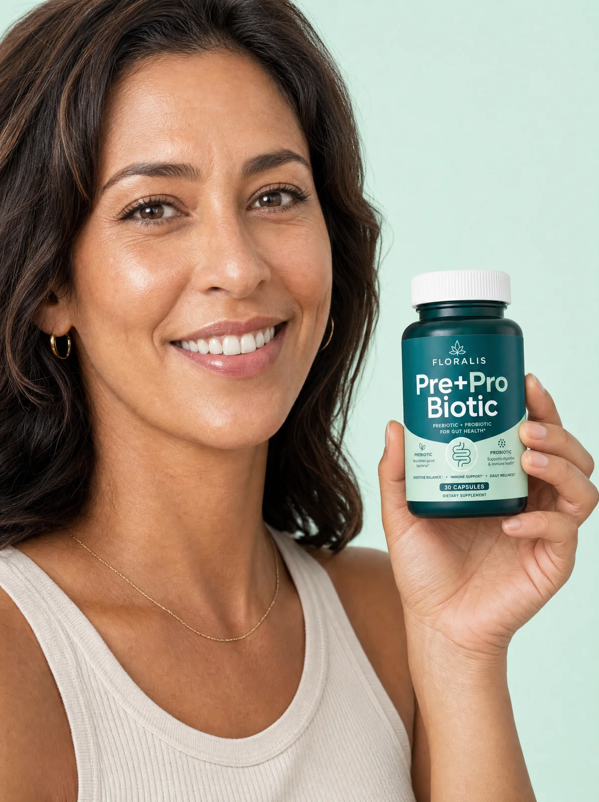 Supports gut microbiome balance and the body's natural lightness.